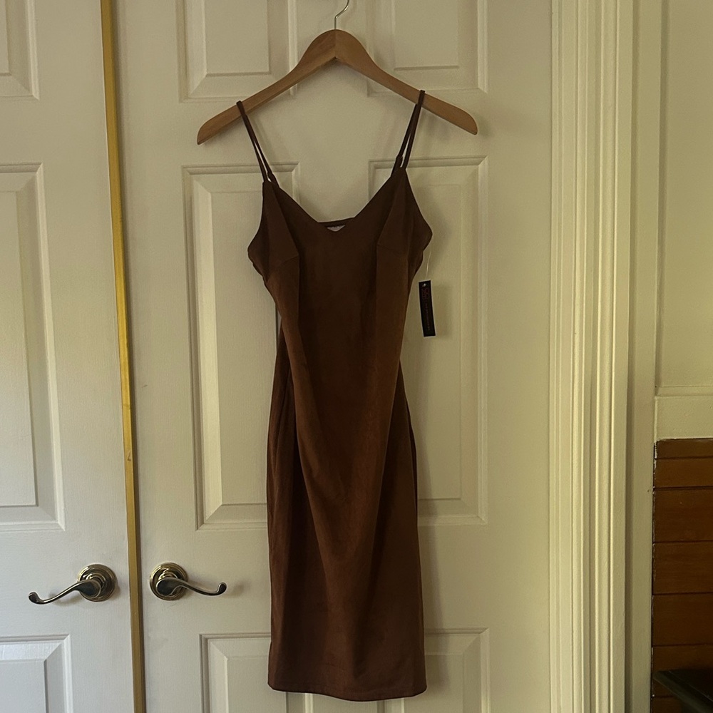 Xhilaration Brown Midi Dress